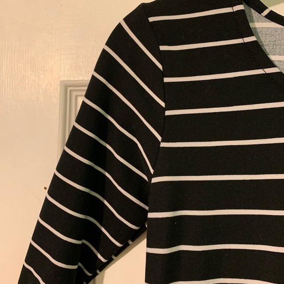 Black Striped Dress - Picture 3 of 4